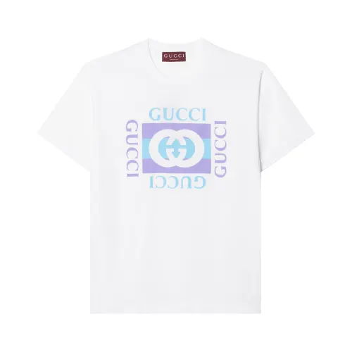 GUCCI Cotton Jersey T shirt With Print