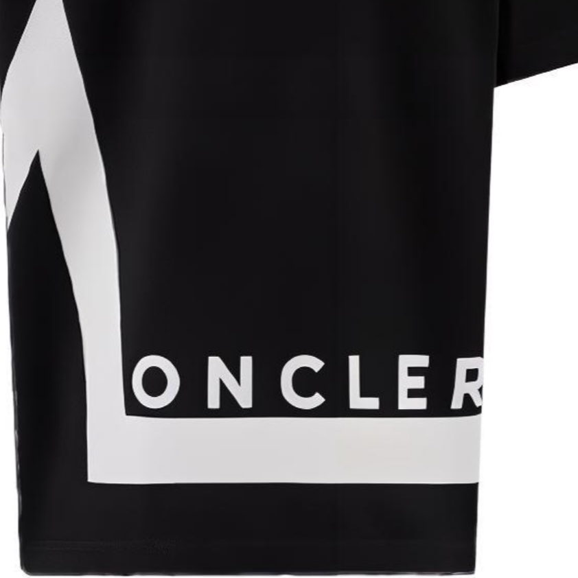 Детская футболка Moncler TLogo (черный) — фото 4
