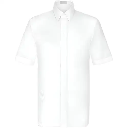 DIOR Shirts Men's White Lapel Moderate