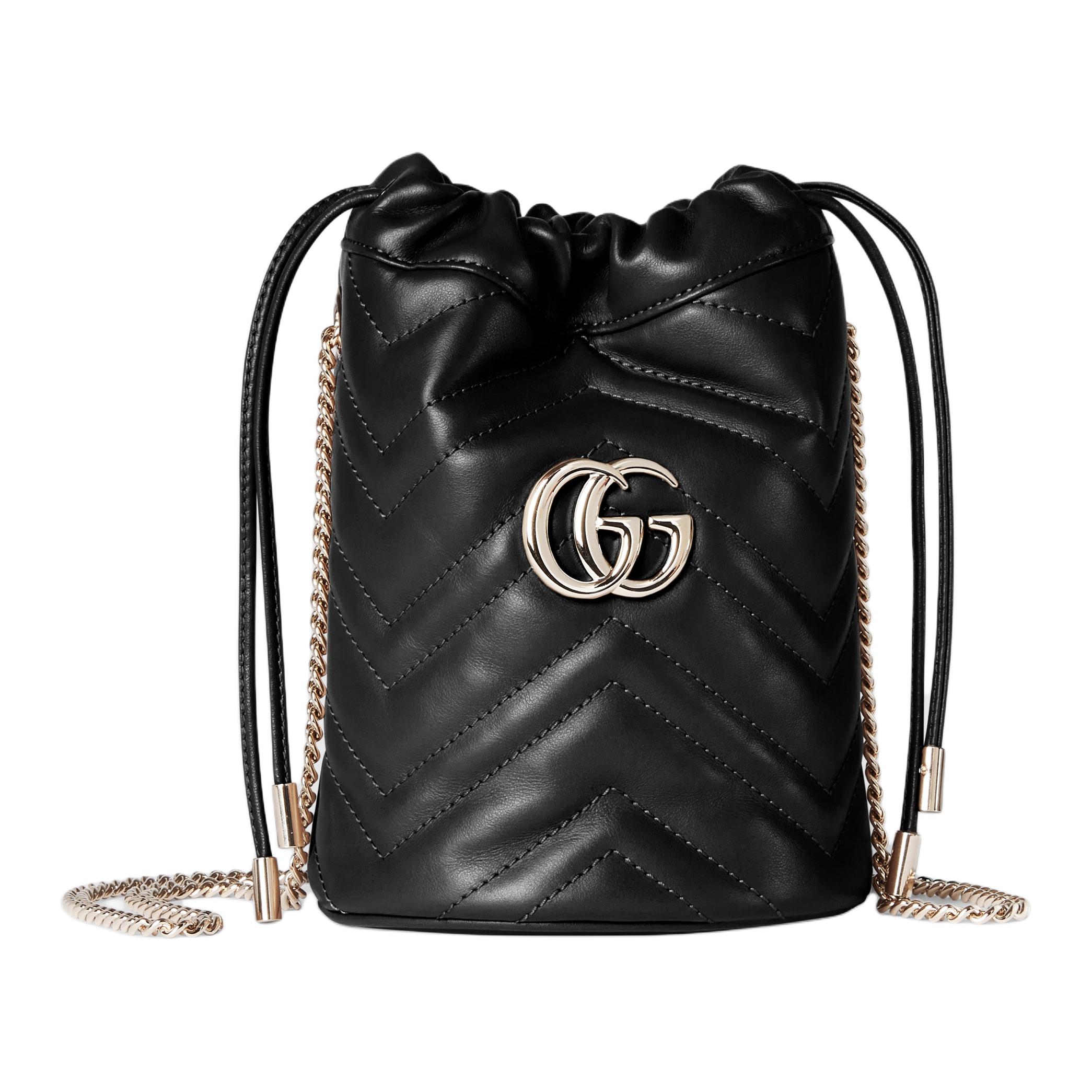Женская сумка Gucci GG Marmont (черная)