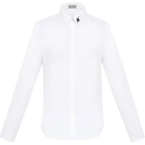 DIOR Quarterly New Products Shirts Men's White Pointed Collar Moderate Other