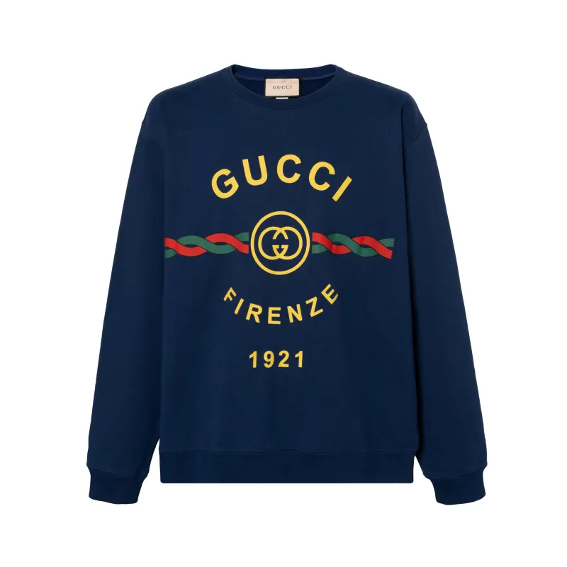 【Previous Season】GUCCI Firenze 1921 cotton sweatshirt