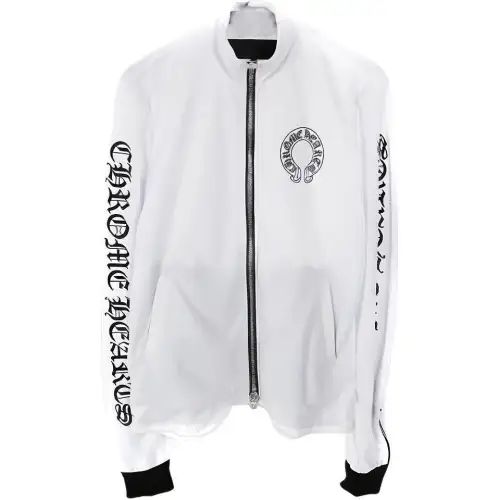 Chrome Hearts Jackets Women's White Stand Collar Moderate Other