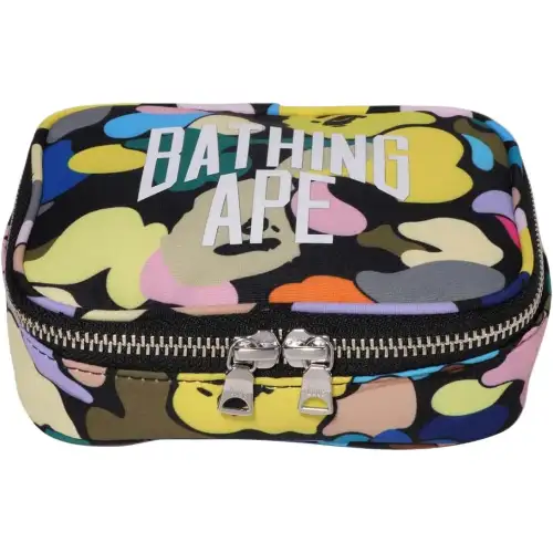 A BATHING APE Polyester Toiletry Bag Unisex Multicolor