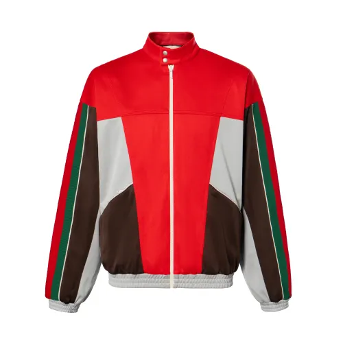 GUCCI Color Block Zip Up Jacket