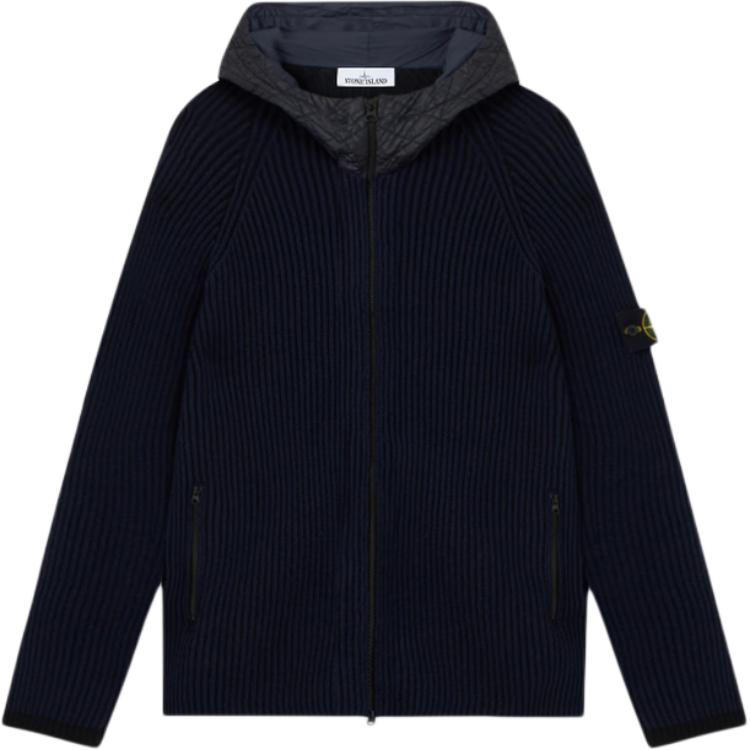 Мужская куртка STONE ISLAND Mixed Fabric Jacket (черная)