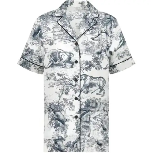 DIOR Shirts Men's White Lapel Moderate