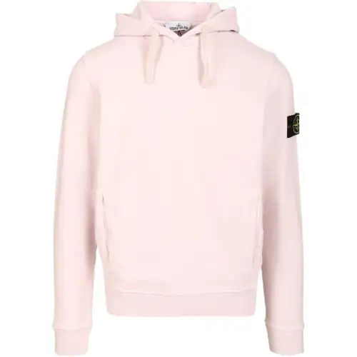 STONE ISLAND Logo Patch Drawstring Hoodie