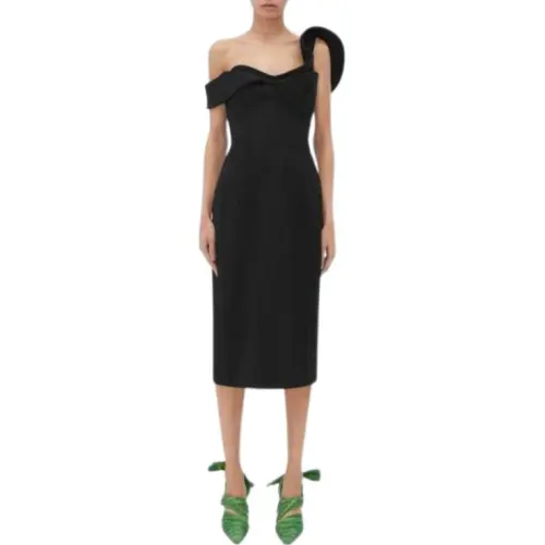 Bottega Veneta Tricotine Bustier Dress Sleeveless Dress Women's Black
