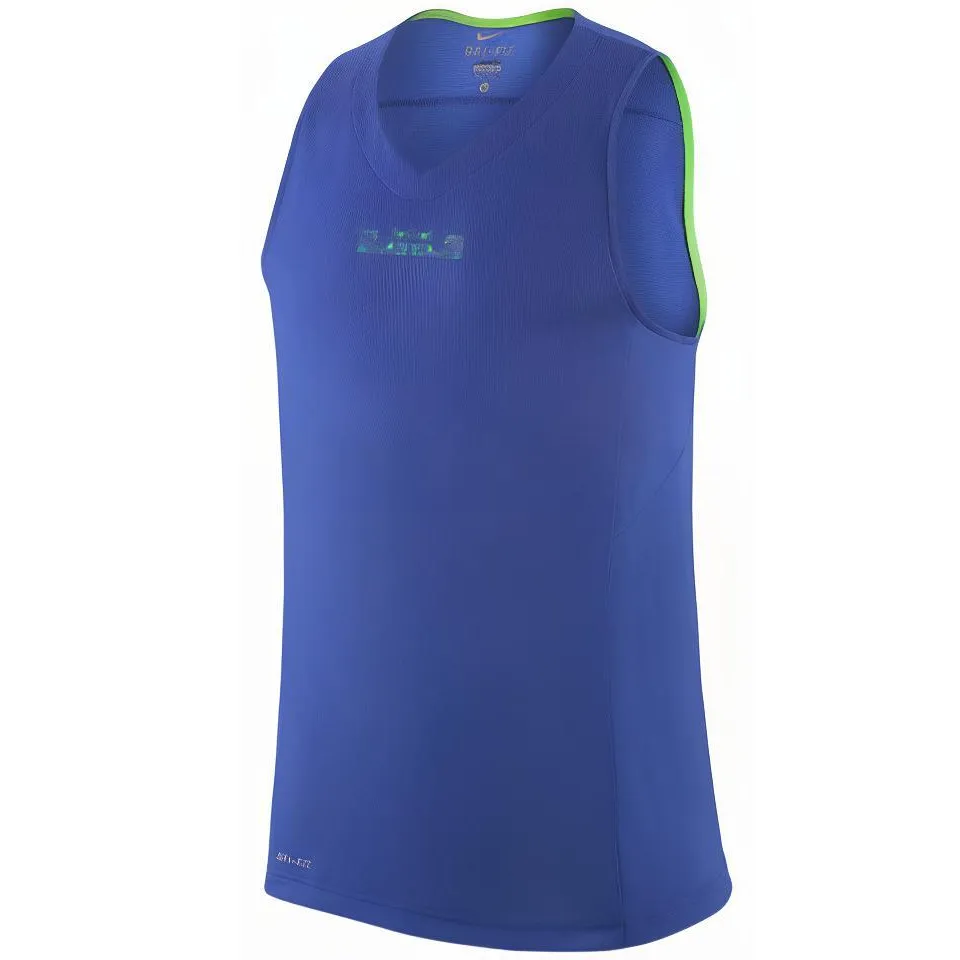 Nike Tank Tops Men's Blue V-neck Moderate Other