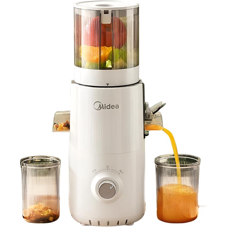 Midea Juicer/Original Juicer Multifunctional Household Electric Juicer Ice Cream Machine Fully Automatic Cold Pressed Juice Fruit and Vegetable Machine Residue Juice Separator MJ-ZZ20W2-059