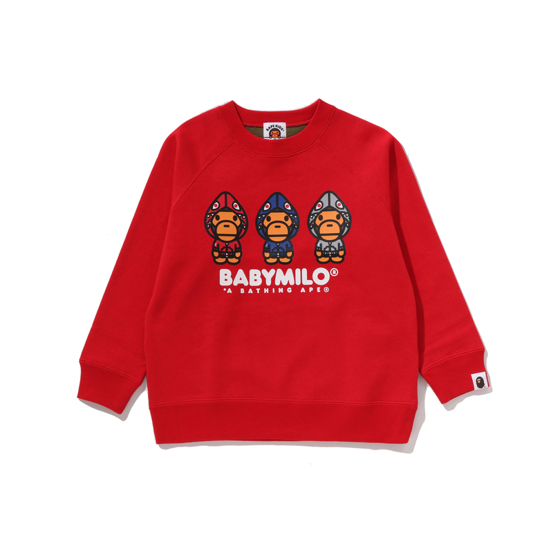 Свитшот A BATHING APE (серый с принтом) — фото 3