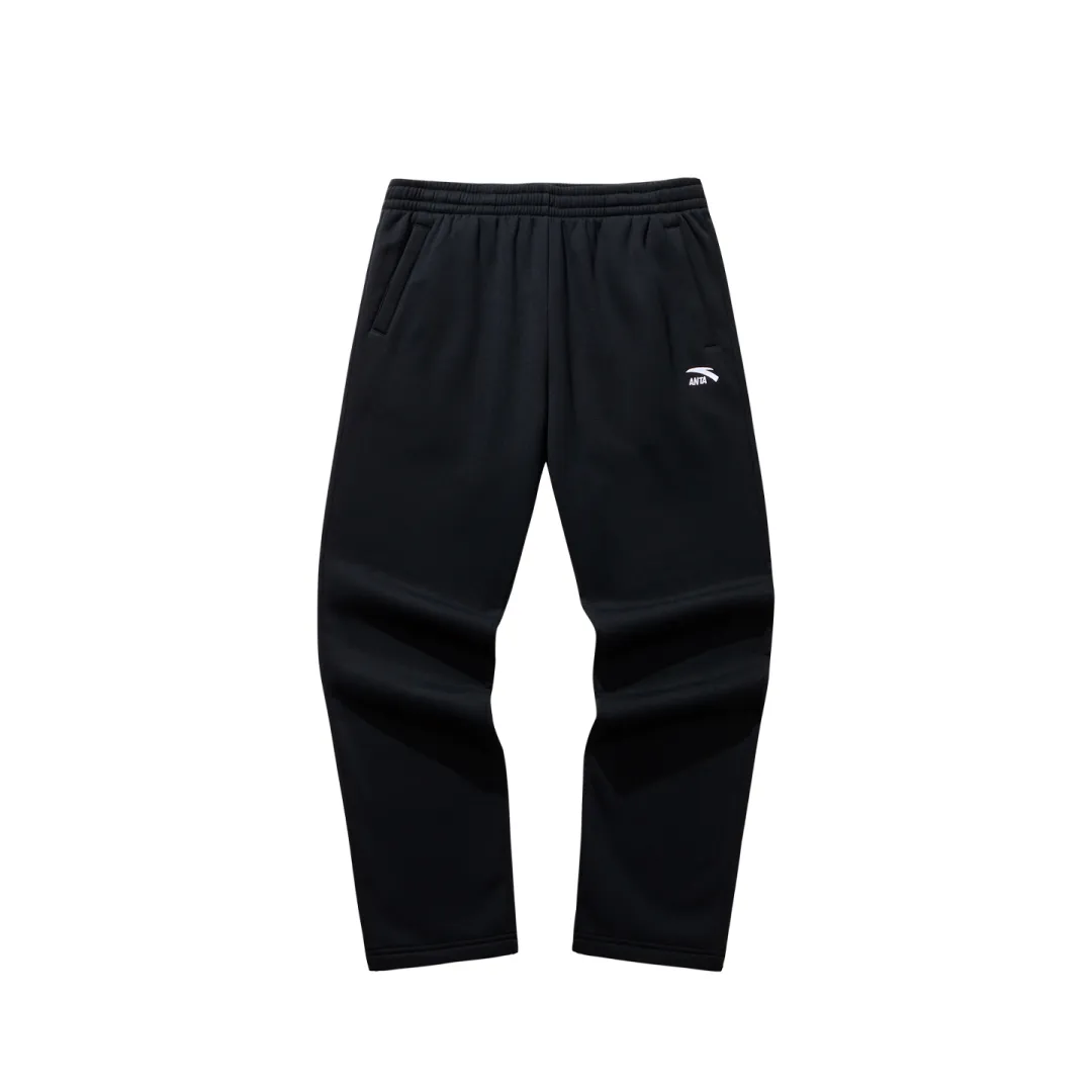Anta Knitted Sweatpants Men's Basic Black