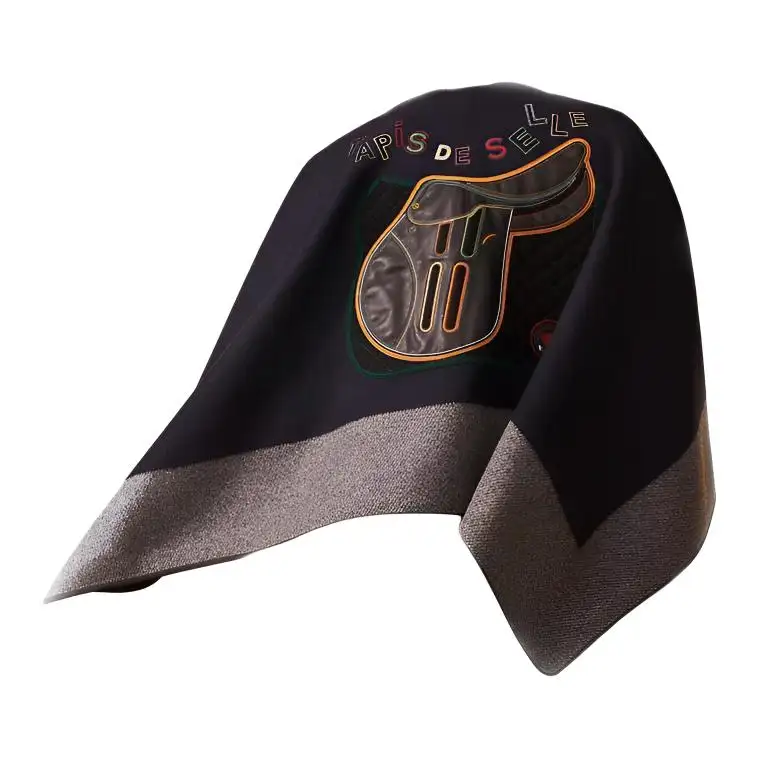 HERMES College Cashmere Shawls Women's Dark Blue