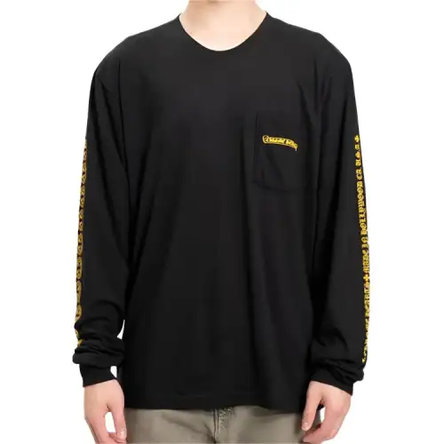 Chrome Hearts T Shirts Unisex Black Crew Neck Moderate Straight Fit