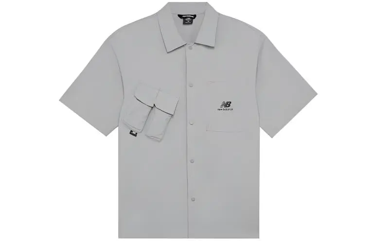 New Balance Shirts Men's Gray Lapel Moderate Other