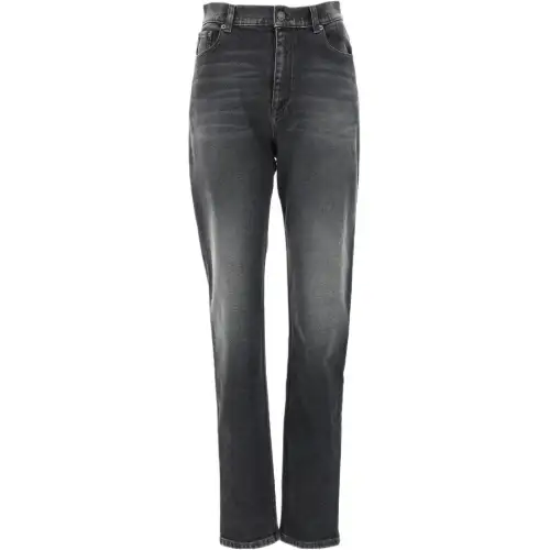 Balenciaga Jeans Women's Gray Moderate Straight Fit Pants
