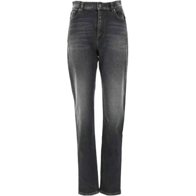 Balenciaga Jeans Women's Gray Moderate Straight Fit Pants
