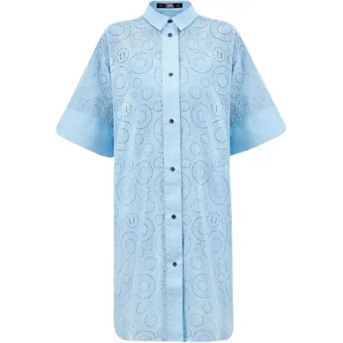 KARL LAGERFELD / Karl Lagerfeld Jeans Short Sleeved Dress Women's Blue