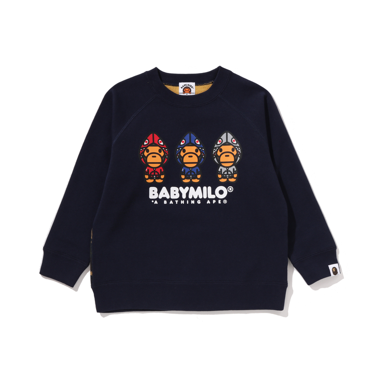 Свитшот A BATHING APE (серый с принтом)