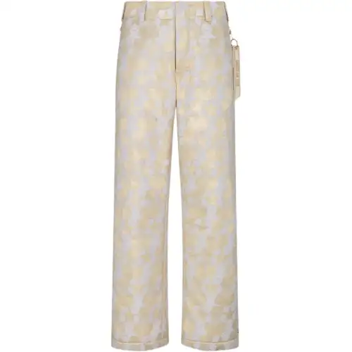 DIOR Casual Pants Women's Gold Moderate Straight Fit Pants