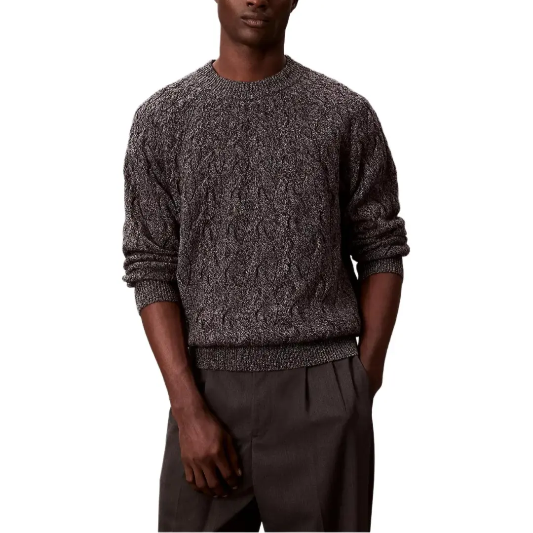 Calvin Klein Sweaters Men's Medium Gray Crew Neck Moderate