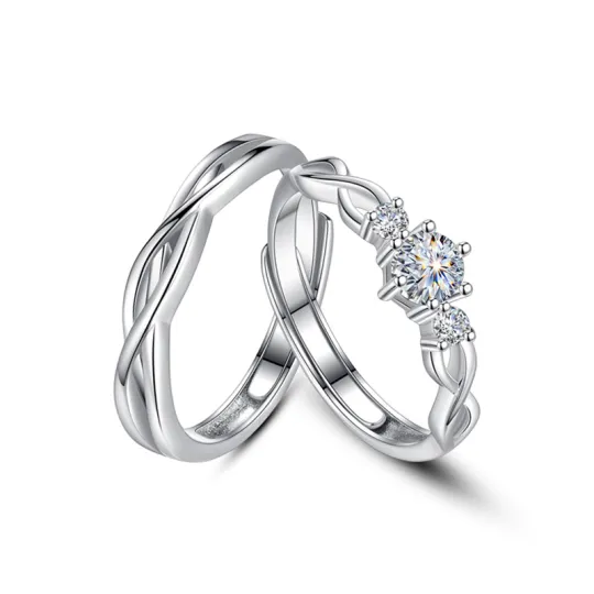 YINCHIE 925 Sterling Silver 999 Fine Silver Rings Unisex