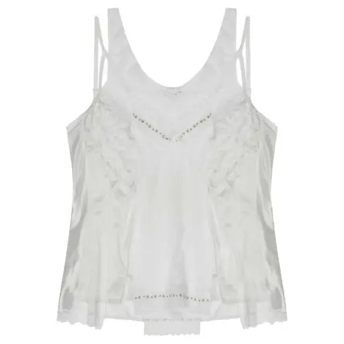 Balenciaga Tank Tops Women's White Moderate