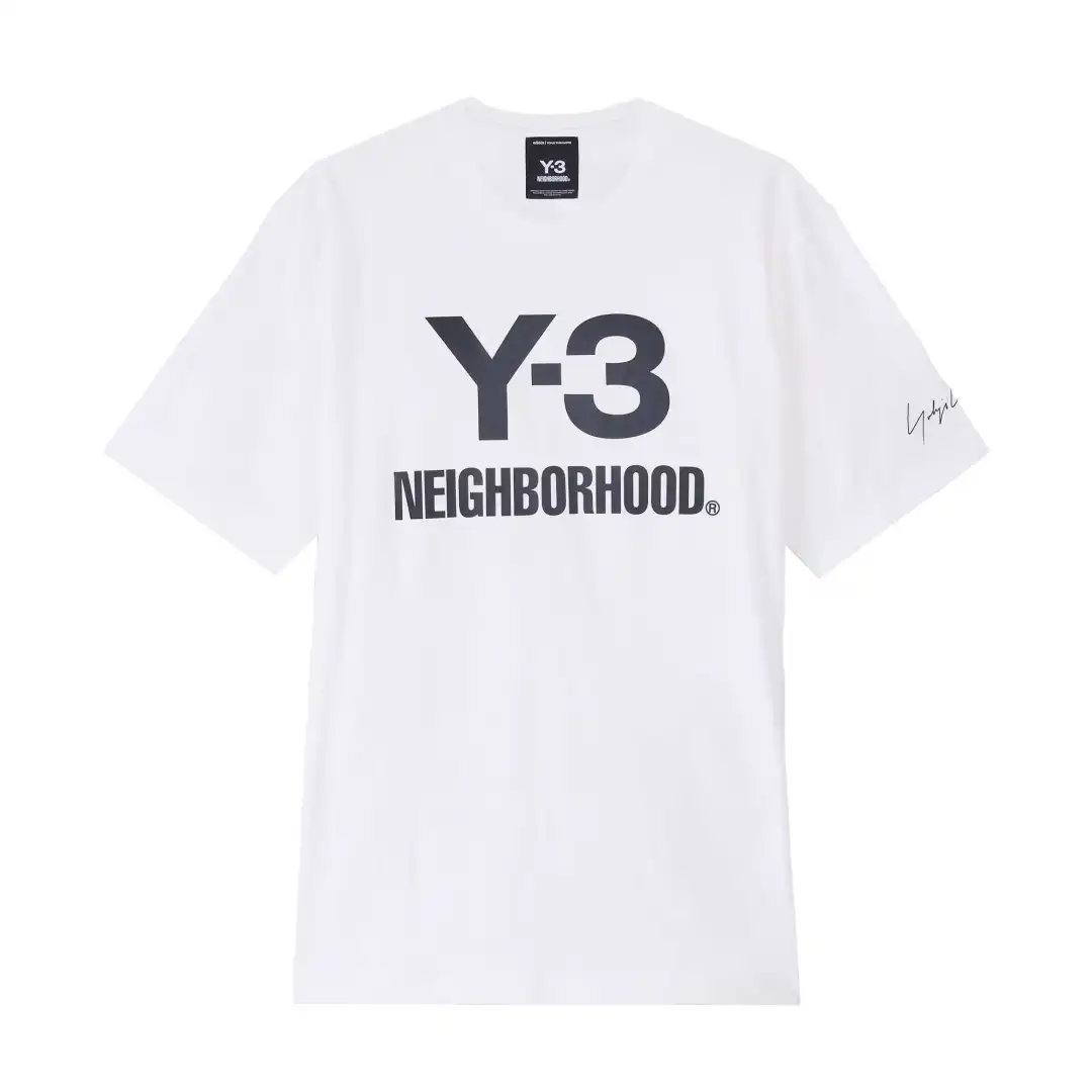 Y-3 X Neighborhood X Dainese Logo Printed Crewneck T-Shirt