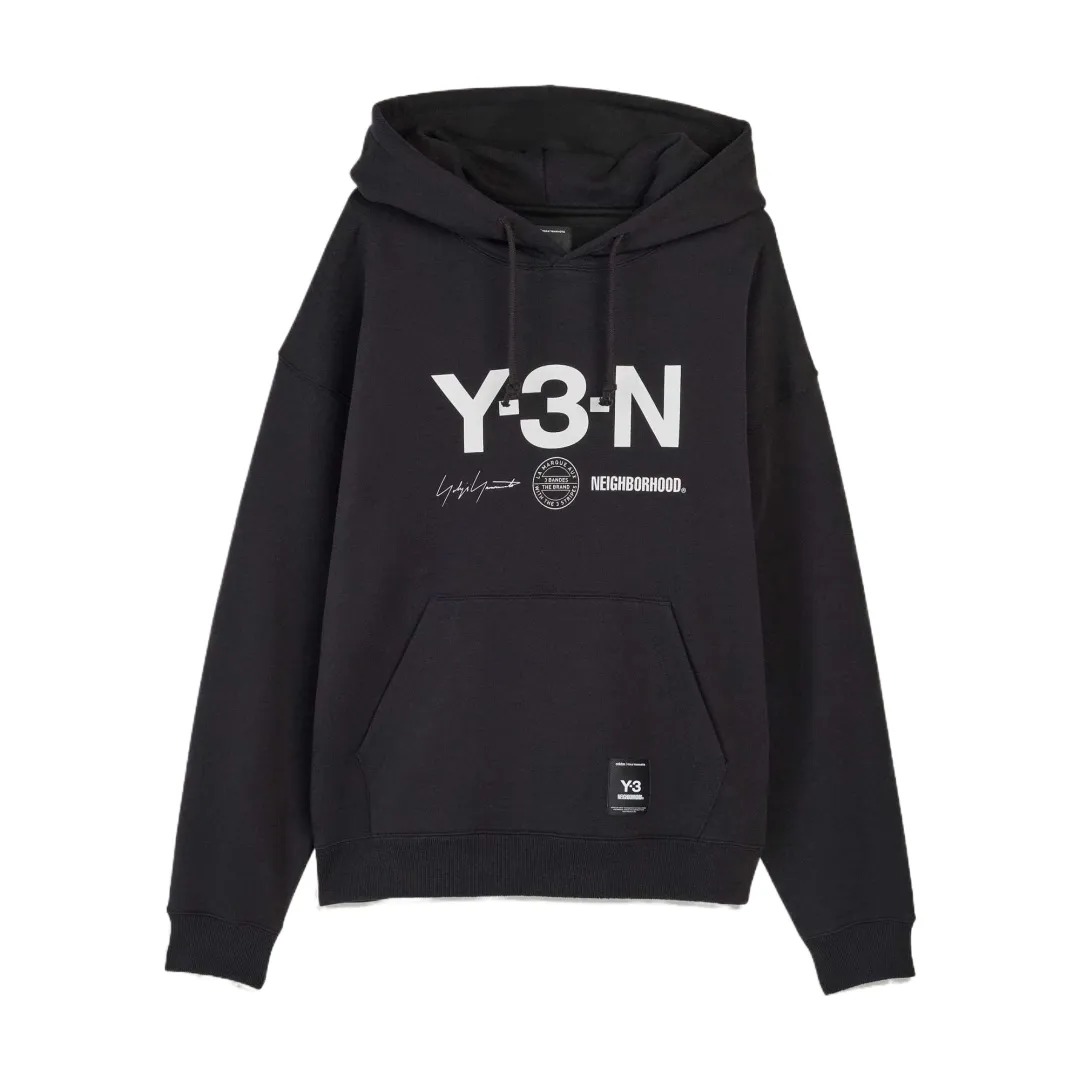 Y-3 X Neighborhood X Dainese Logo Printed Drawstring Hoodie