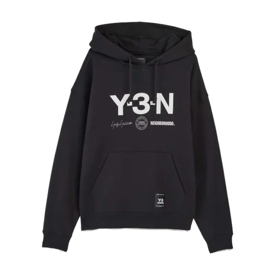 Y-3 X Neighborhood X Dainese Logo Printed Drawstring Hoodie