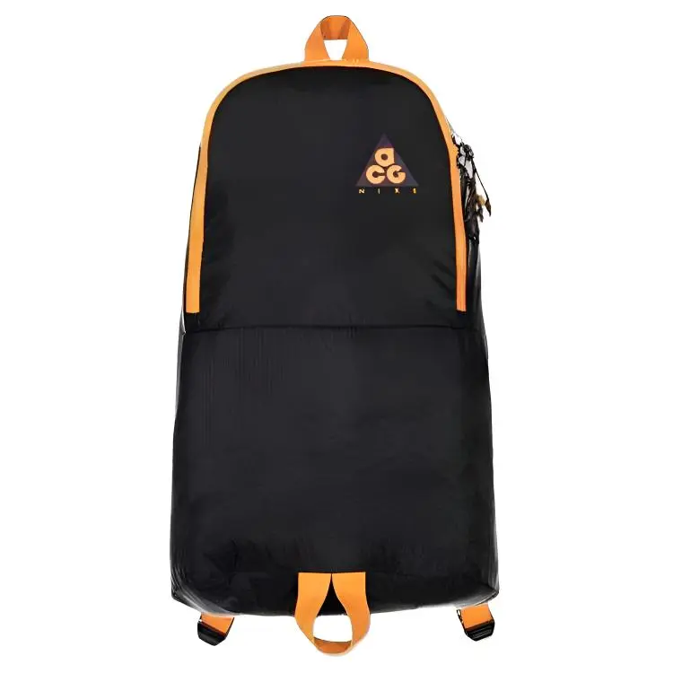 Nike Zip Closure Backpack Unisex Black & Yellow