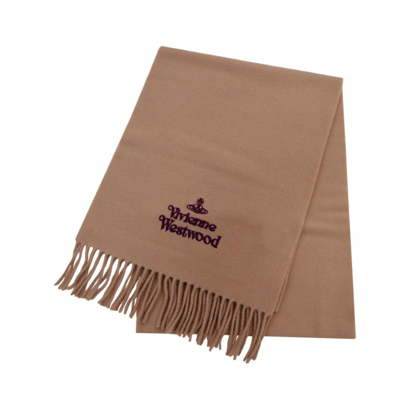 Женский шарф Vivienne Westwood Fringe Scarf (бежевый)