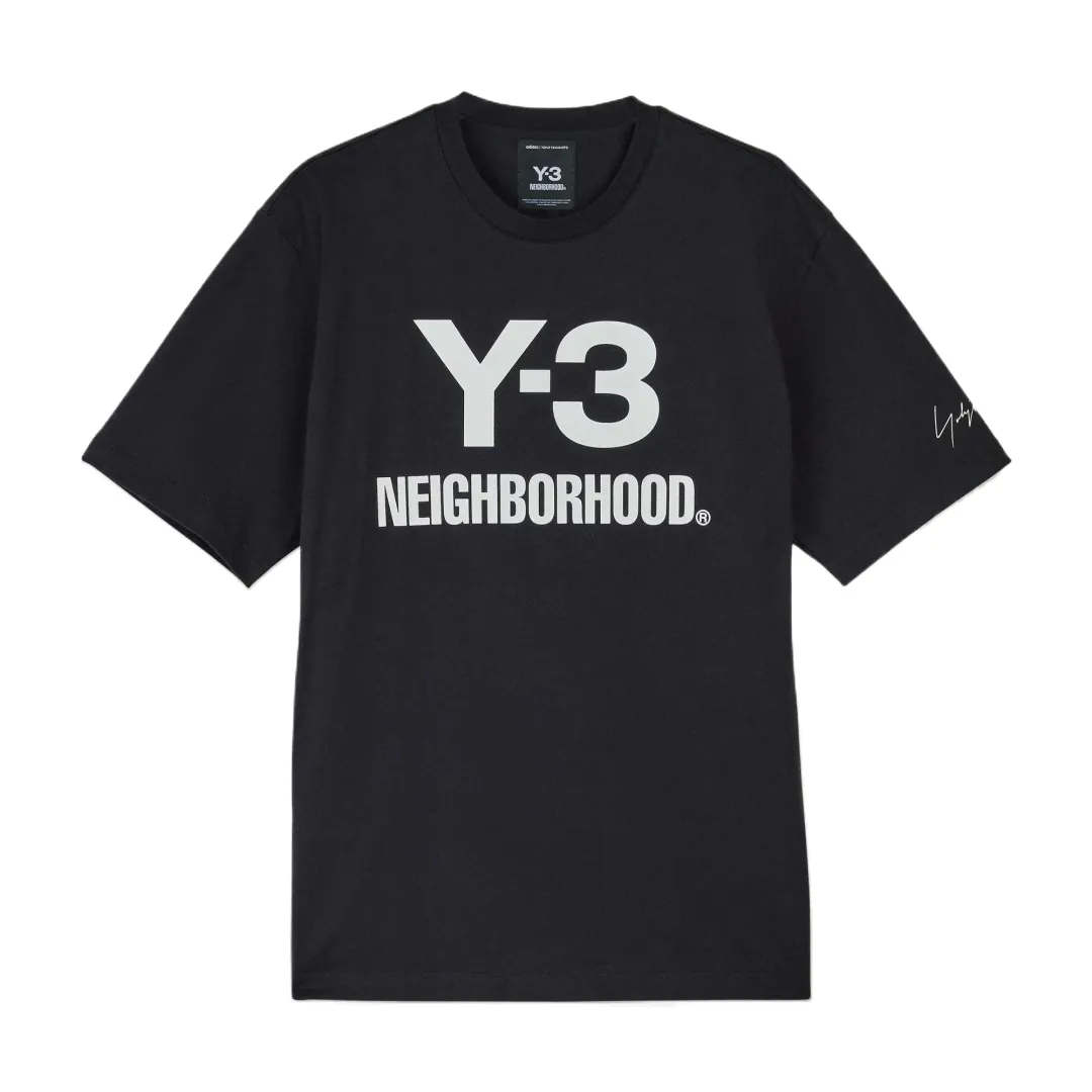 Y-3 X Neighborhood X Dainese Logo Printed Crewneck T-Shirt