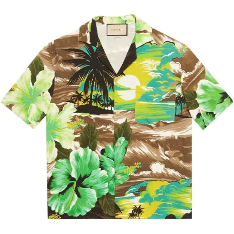 GUCCI Shirts Men's Green Moderate