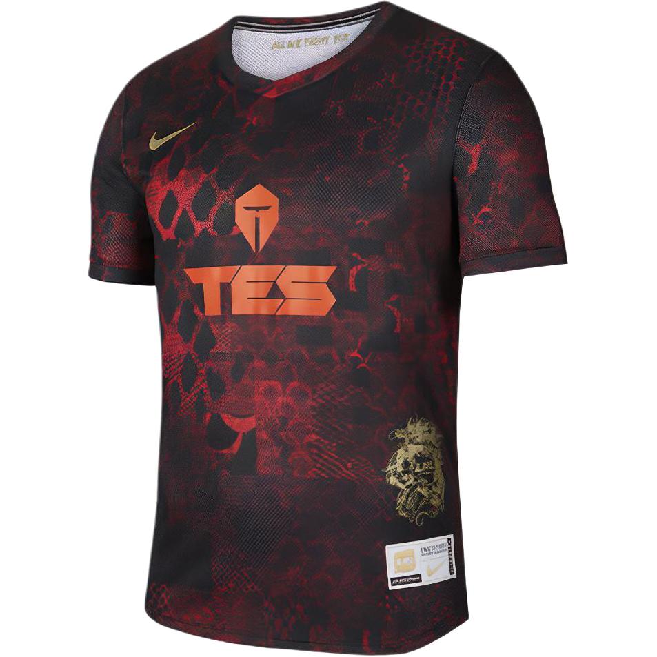Мужская футболка Nike x LPL TES T (красная) — фото 1