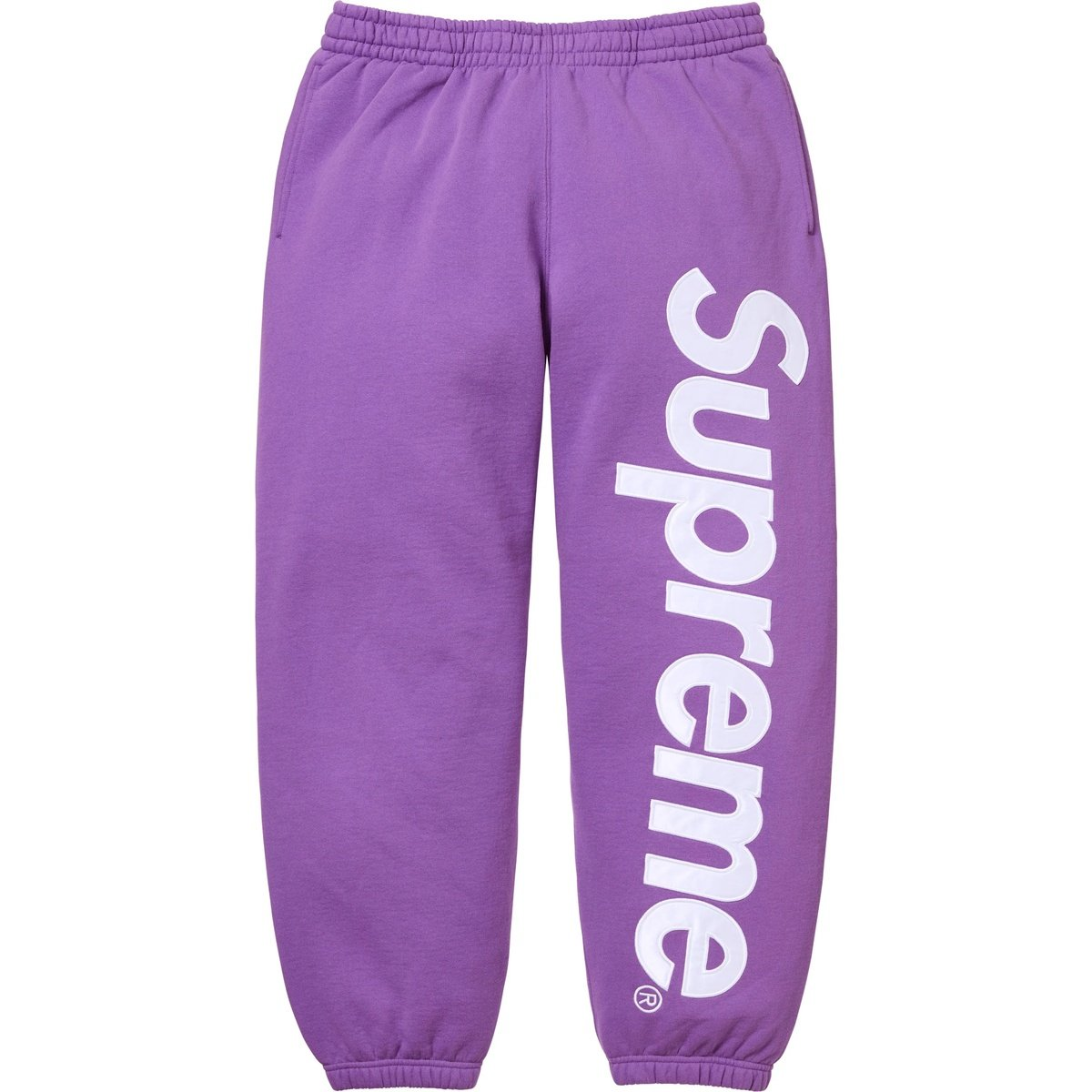 Штаны Supreme Supreme FW25 WEEK7 Satin Appliqué Sweatpant (черные)
