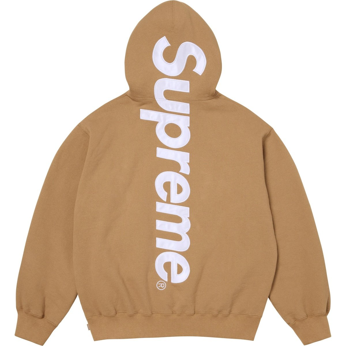 Худи Supreme FW25 WEEK7 Satin Appliqué Hooded Sweatshirt (серое)