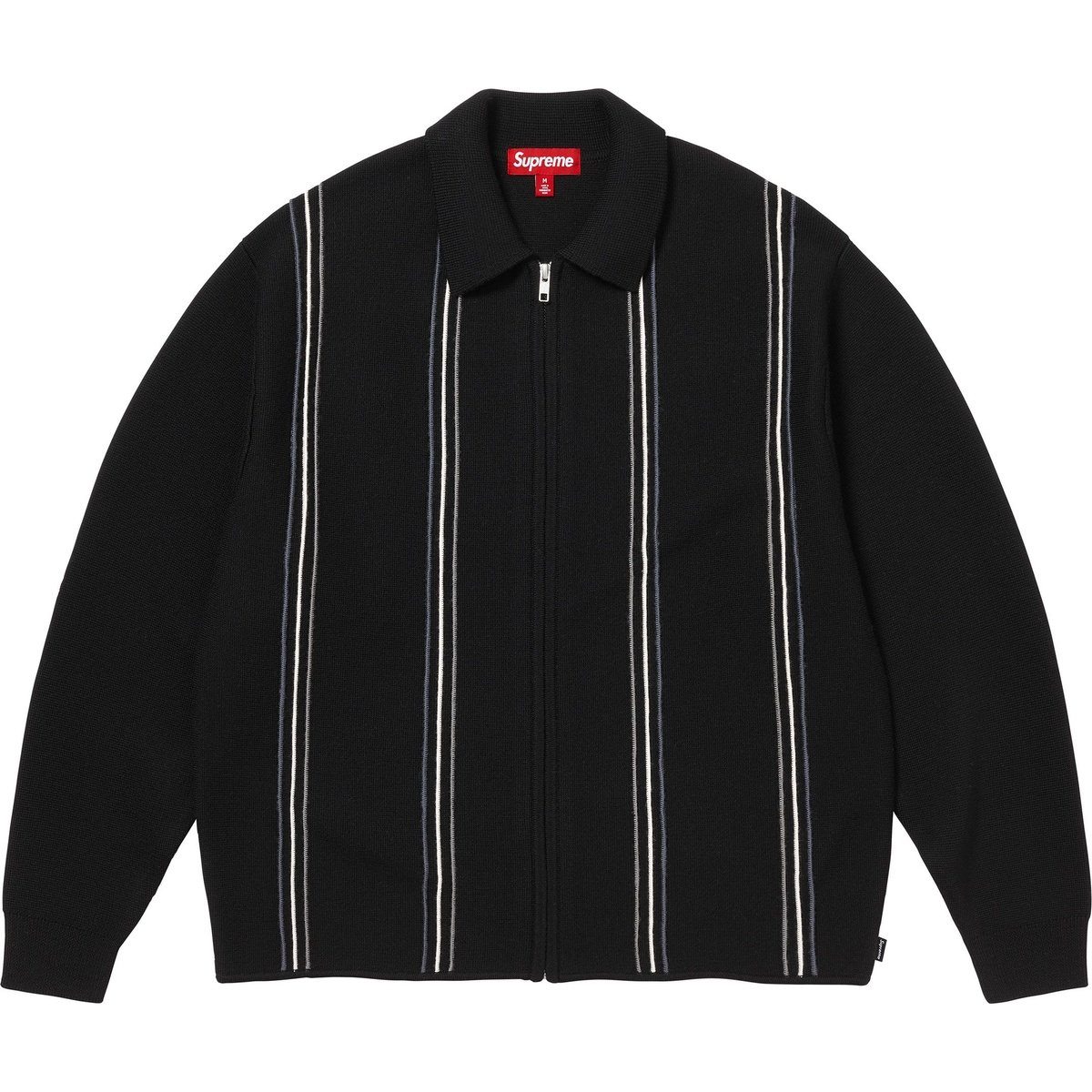 Свитер Supreme Stripe Zip Up Polo (полосатый)