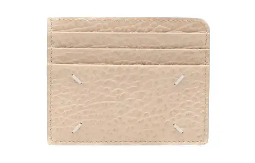 Maison Margiela Calfskin Card Holder Card Holder Women's Beige