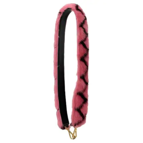 PRADA Leather Bag Straps Women's Pink