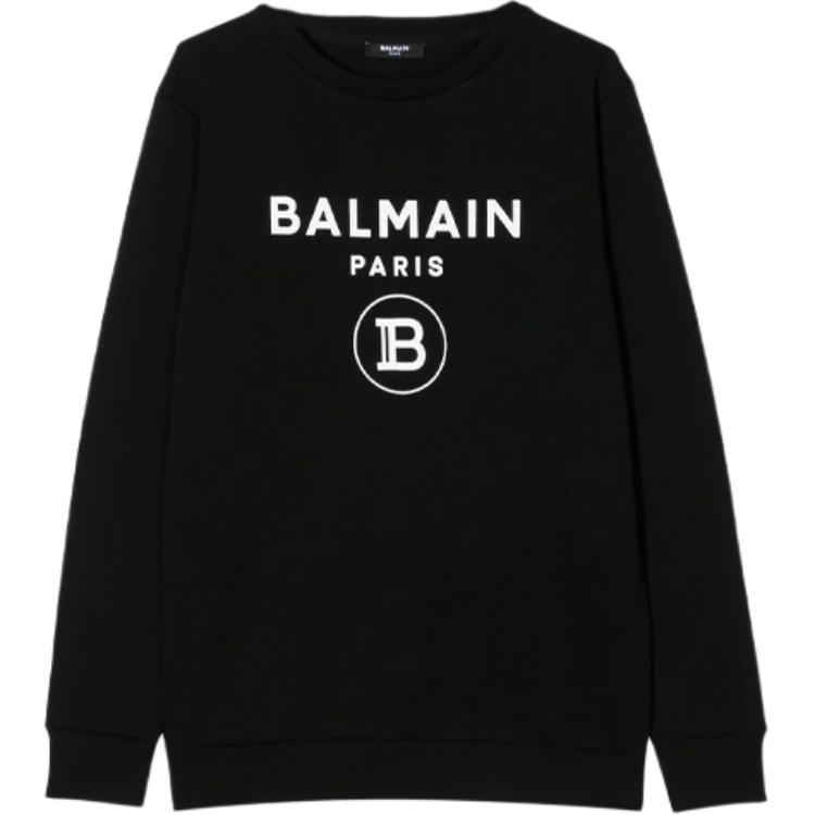 Мужское худи BALMAIN Logo (черный)