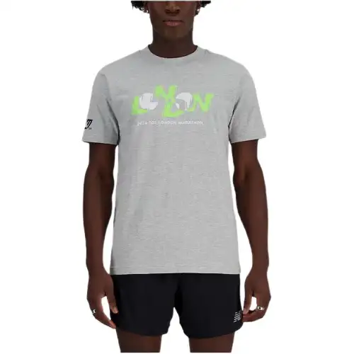 New Balance London Edition Graphic T Shirt T Shirt Men's Gray
