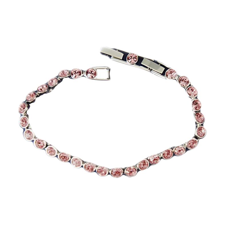 Женский браслет Swarovski Swarovski Tennis (розово-золотой)