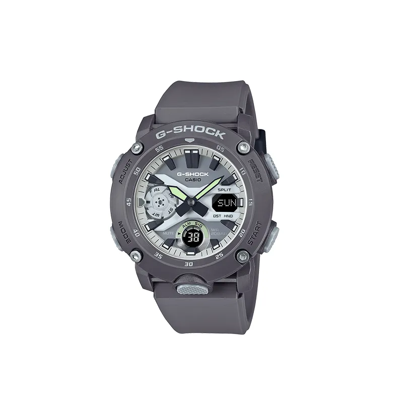 CASIO Unisex Liquid Crystal/Analog Dual Display Series Gray Watch GA-2000HD-8APR