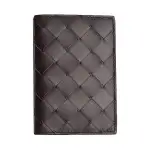 Bottega Veneta Solid Color Cow Leather Card Holder Mini Men's Brown