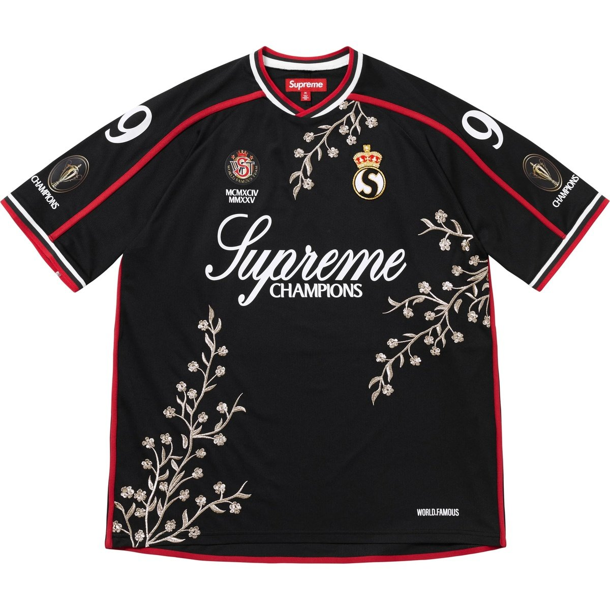Supreme floral soccer T-shirt