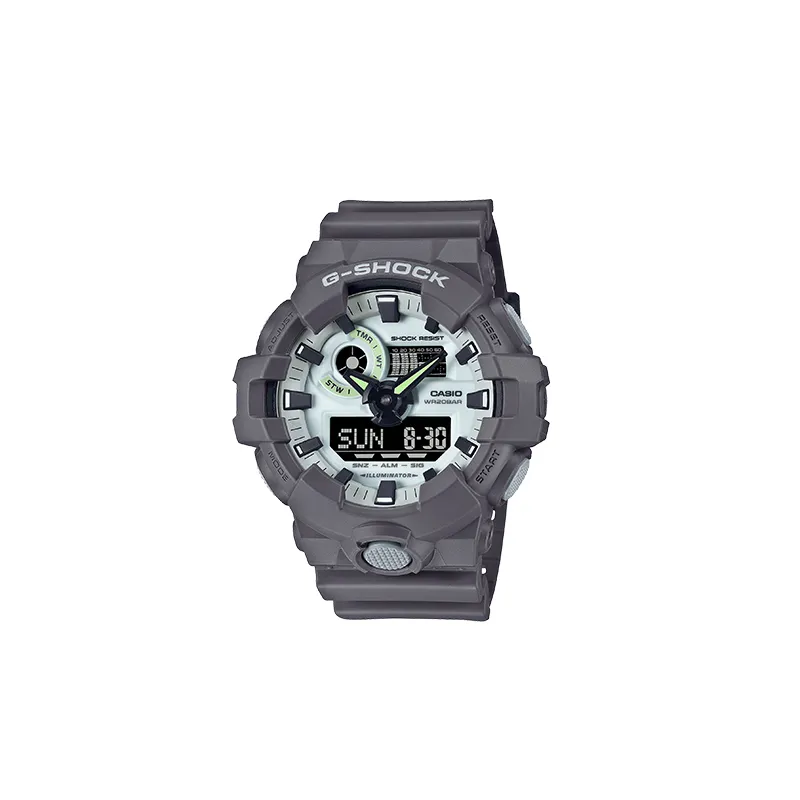 CASIO Unisex Liquid Crystal/Analog Dual Display Series Gray Watch GA-700HD-8APR