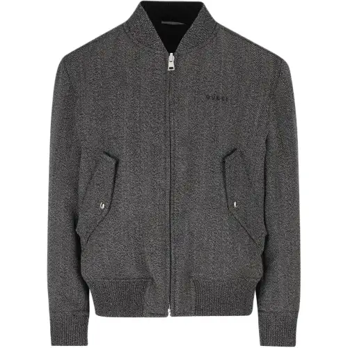 Gucci Herringbone Mouliné Bomber Jacket