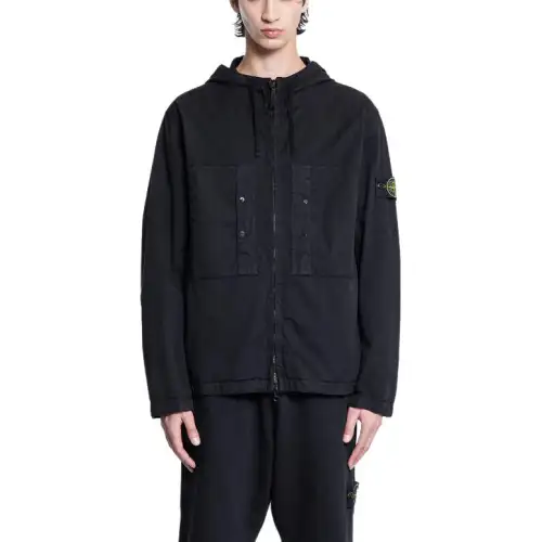 STONE ISLAND Jackets & Coats Men's Black